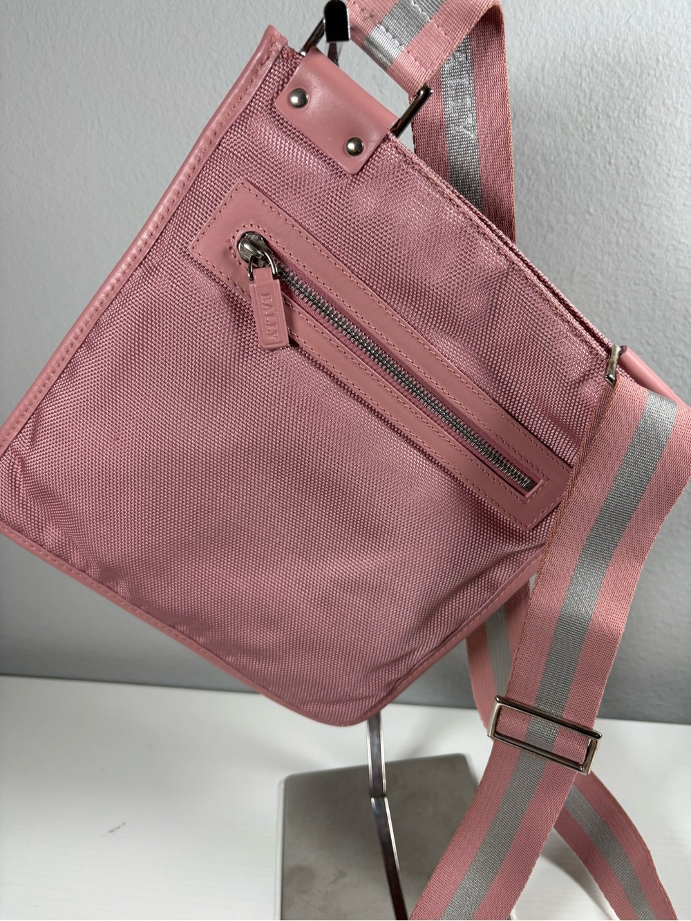 Bally Pink Nylon Crossbody Bag